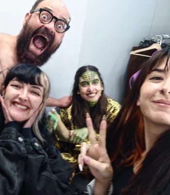 Maquillaje y caracterización para transmisión en directo de Play Station presentando God of War