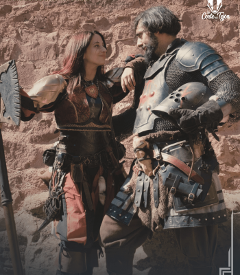 boda medieval, la corte del tejon, novios.